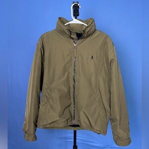 Polo Ralph Lauren Bomber Jacket with Zip Hood Mens Green